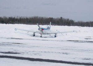 Snow on aircraft